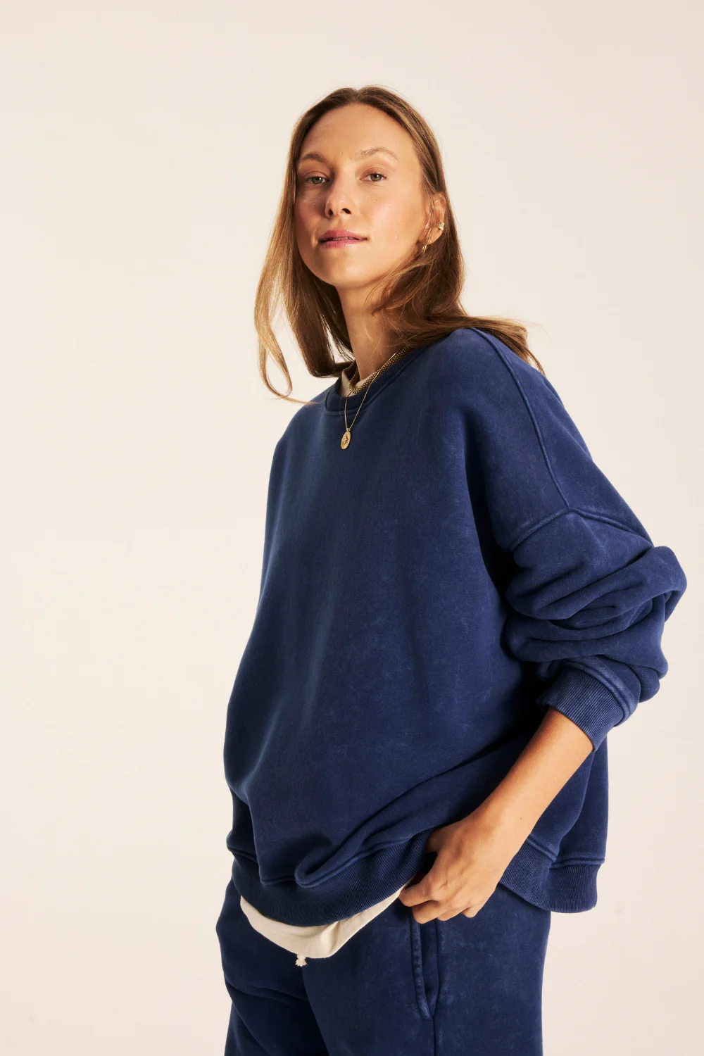 Bluza Jumbo 2.0 SKIN Vintage Navy Blue - Image 3