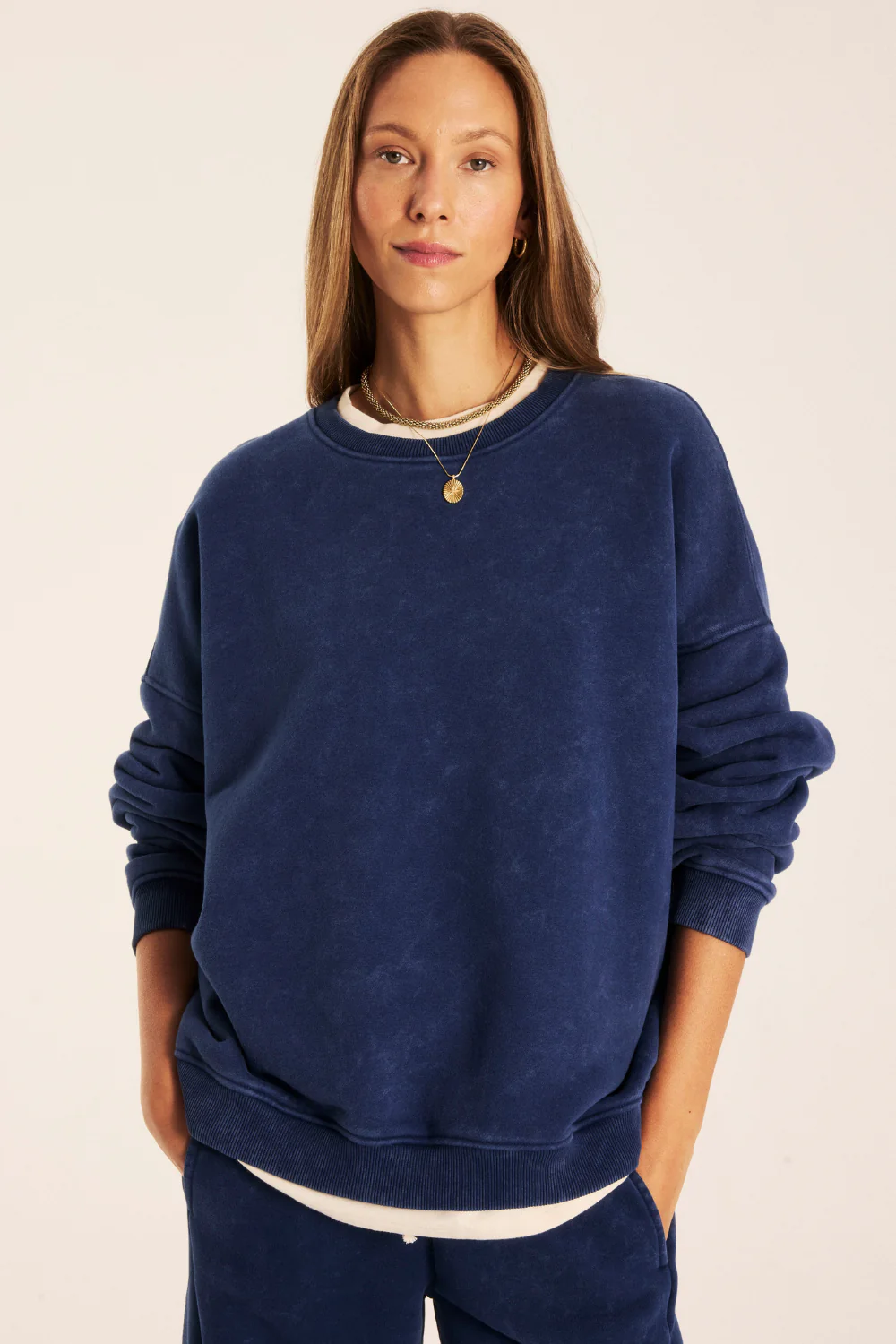 Bluza Jumbo 2.0 SKIN Vintage Navy Blue - Image 4