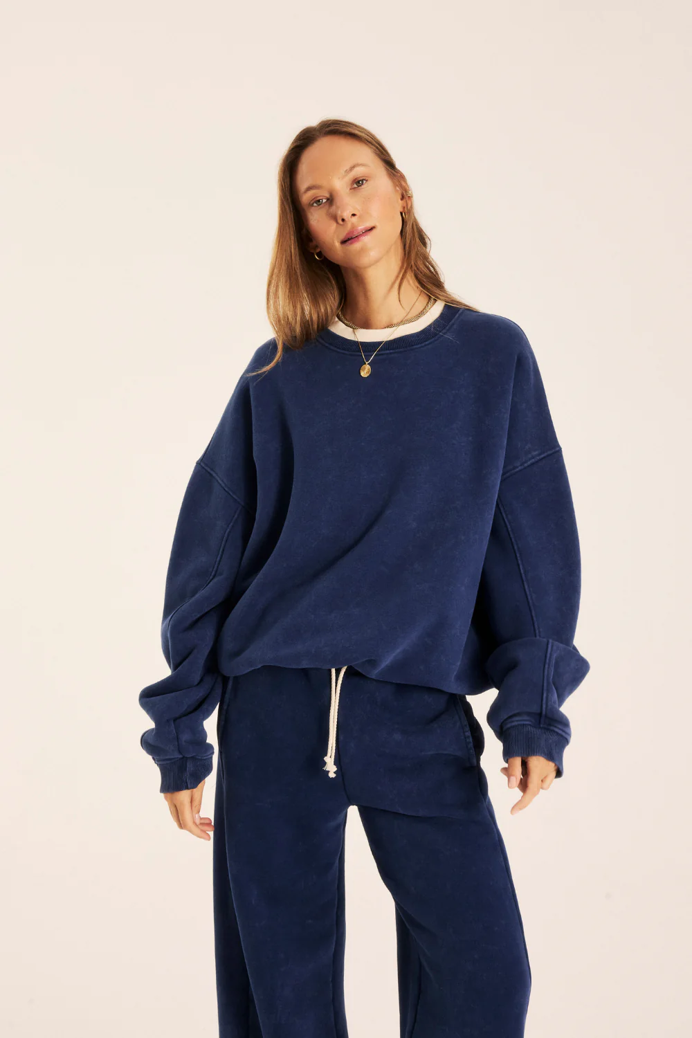Bluza Jumbo 2.0 SKIN Vintage Navy Blue - Image 6