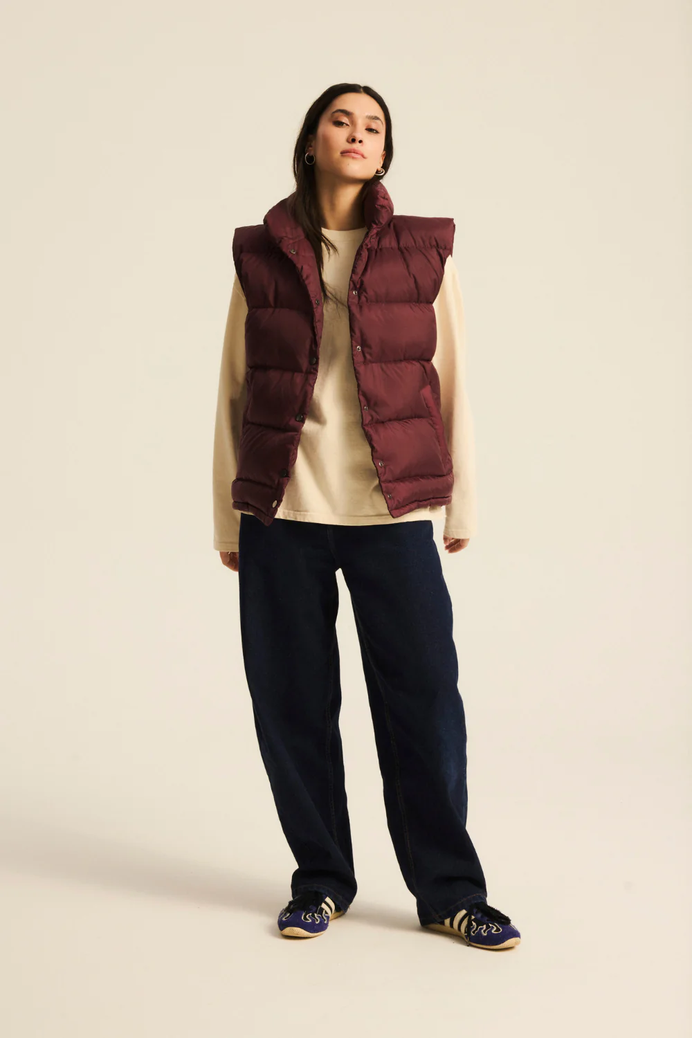 Kamizelka Puchowa Sierra Plum Burgundy - Image 4