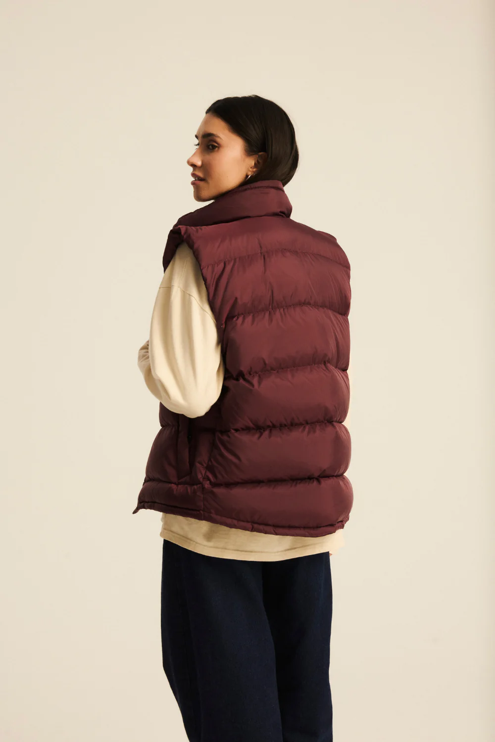 Kamizelka Puchowa Sierra Plum Burgundy - Image 7