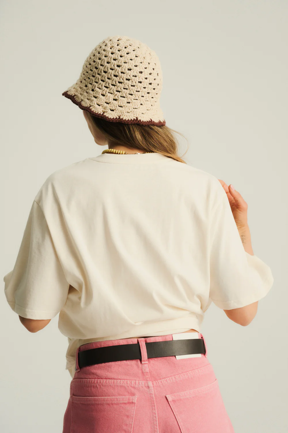 Kapelusz Bucket Lagoon Beige/Chocolate - Image 5
