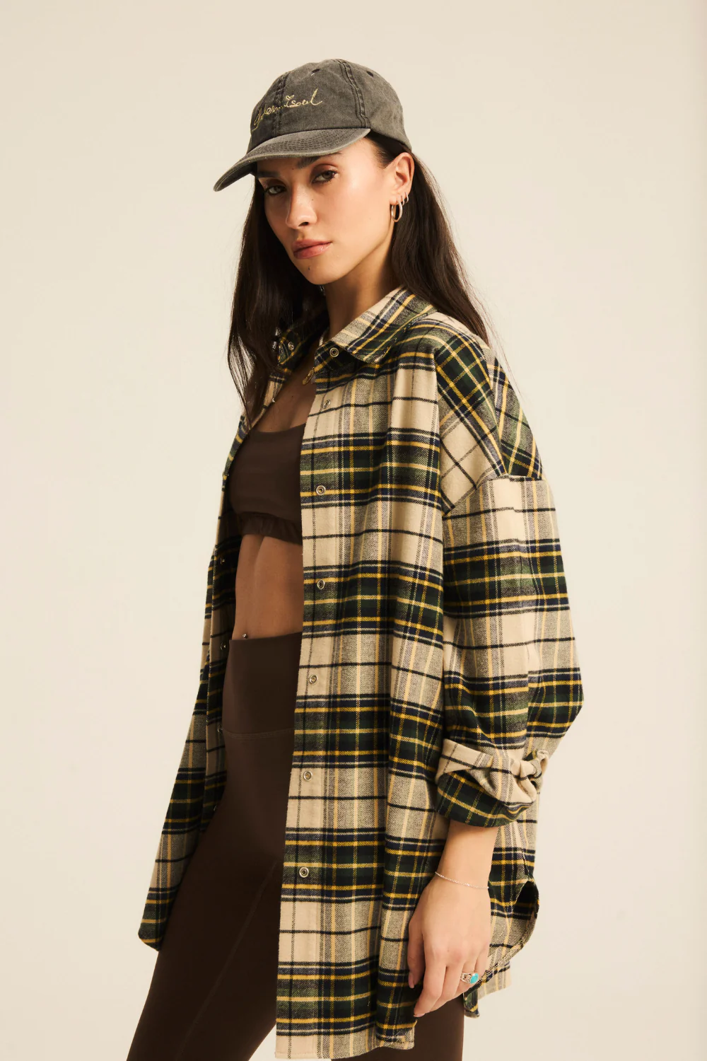 Koszula Chelsea Plaid Heavy Cream/Green - Image 7
