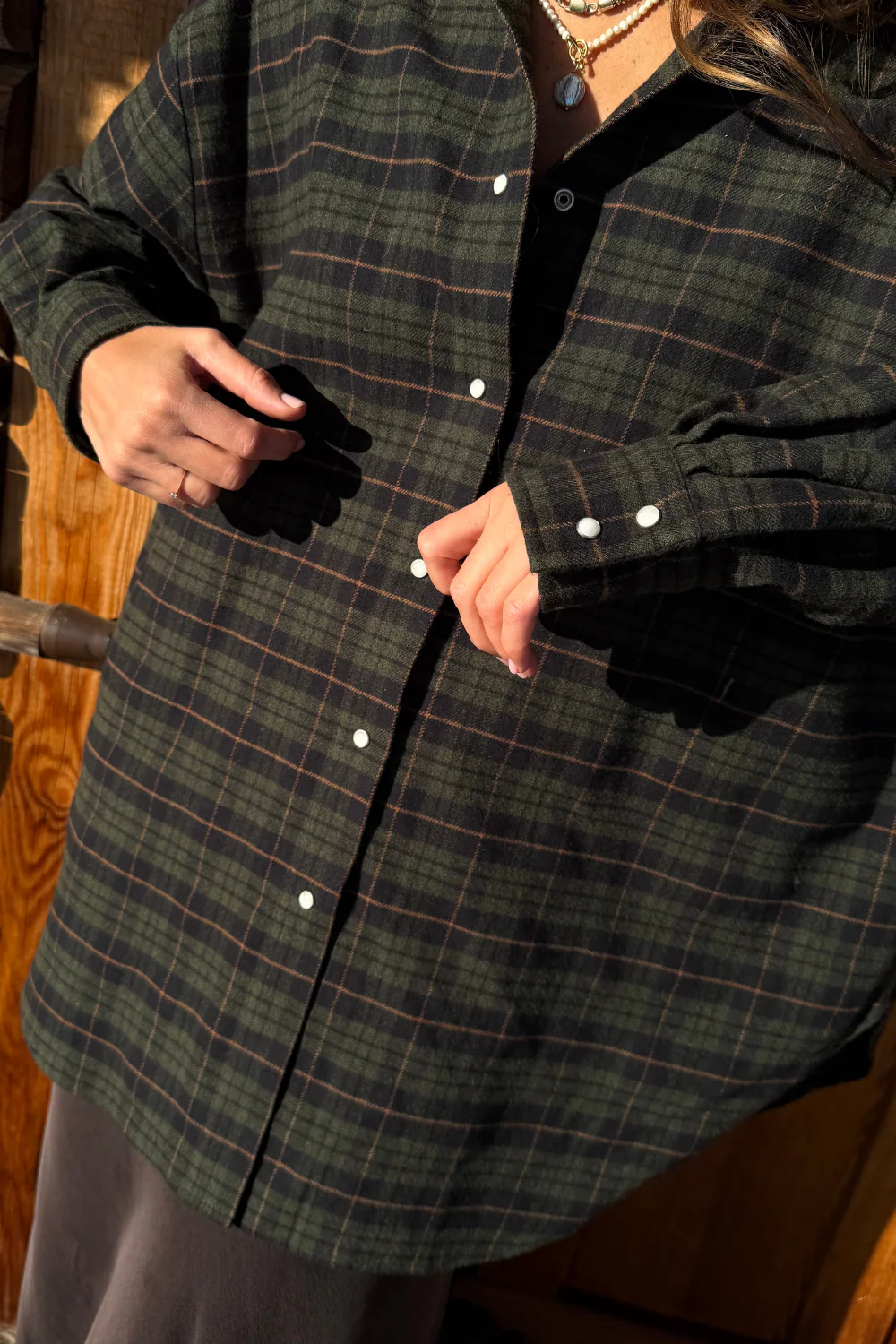 Koszula Chelsea Plaid Heavy Dark Green - Image 10