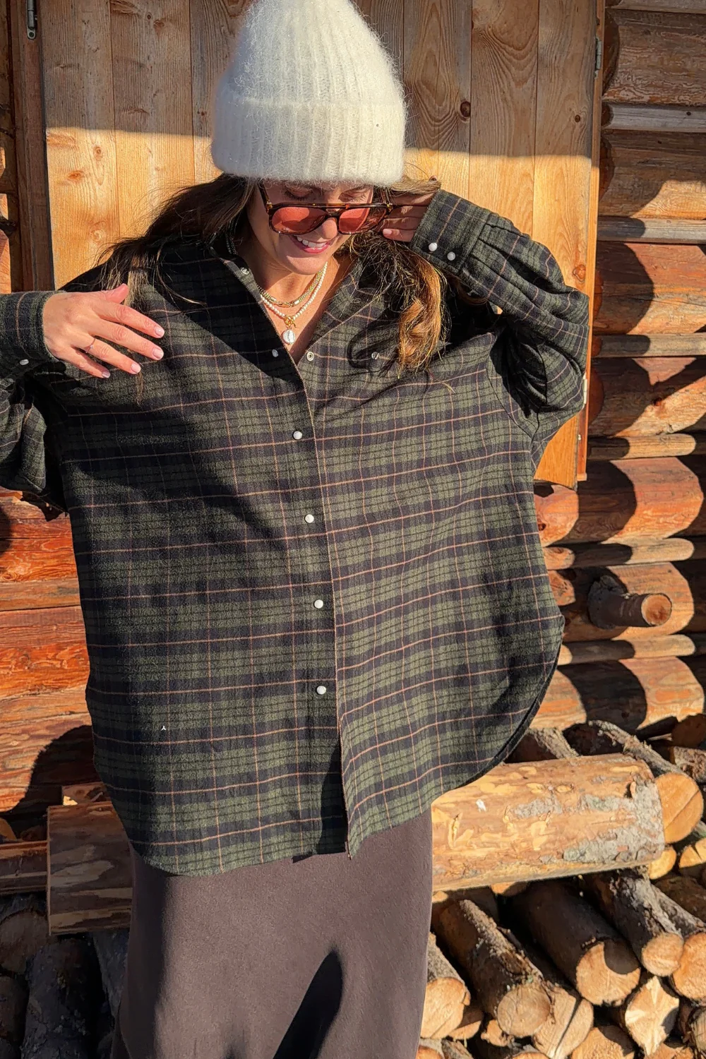 Koszula Chelsea Plaid Heavy Dark Green - Image 15