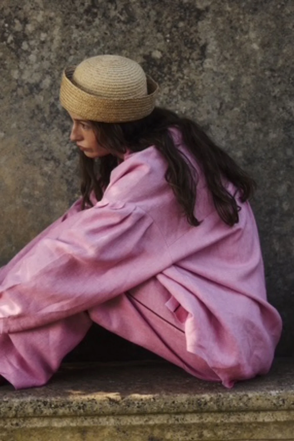 Koszula Kayla Linen Washed Hot Pink - Image 5