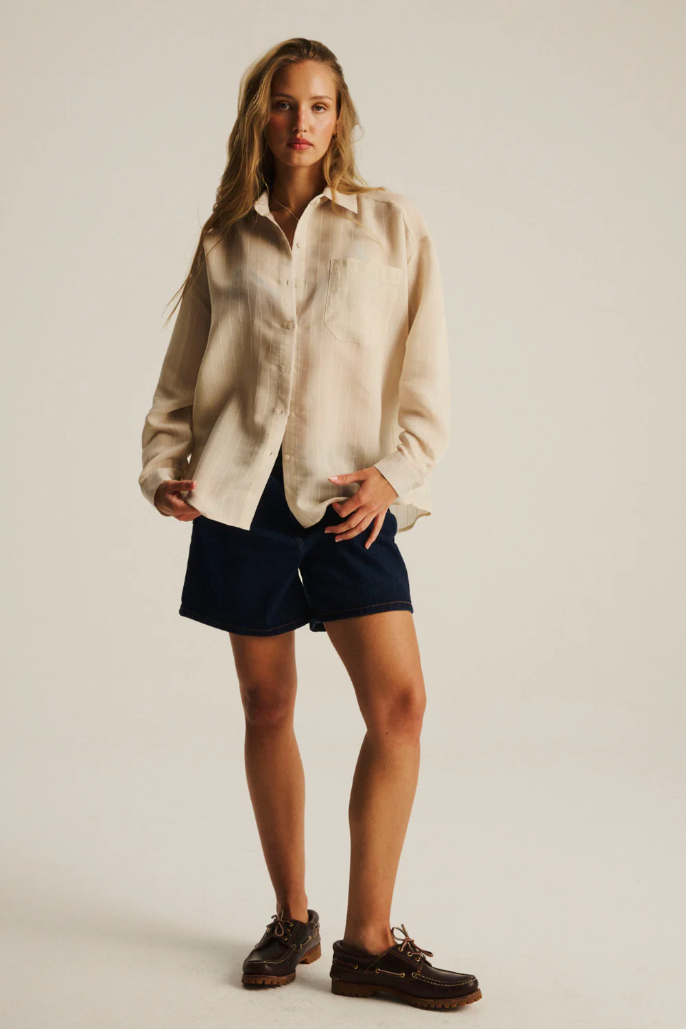 Koszula Leylah Sheer Beige - Image 2
