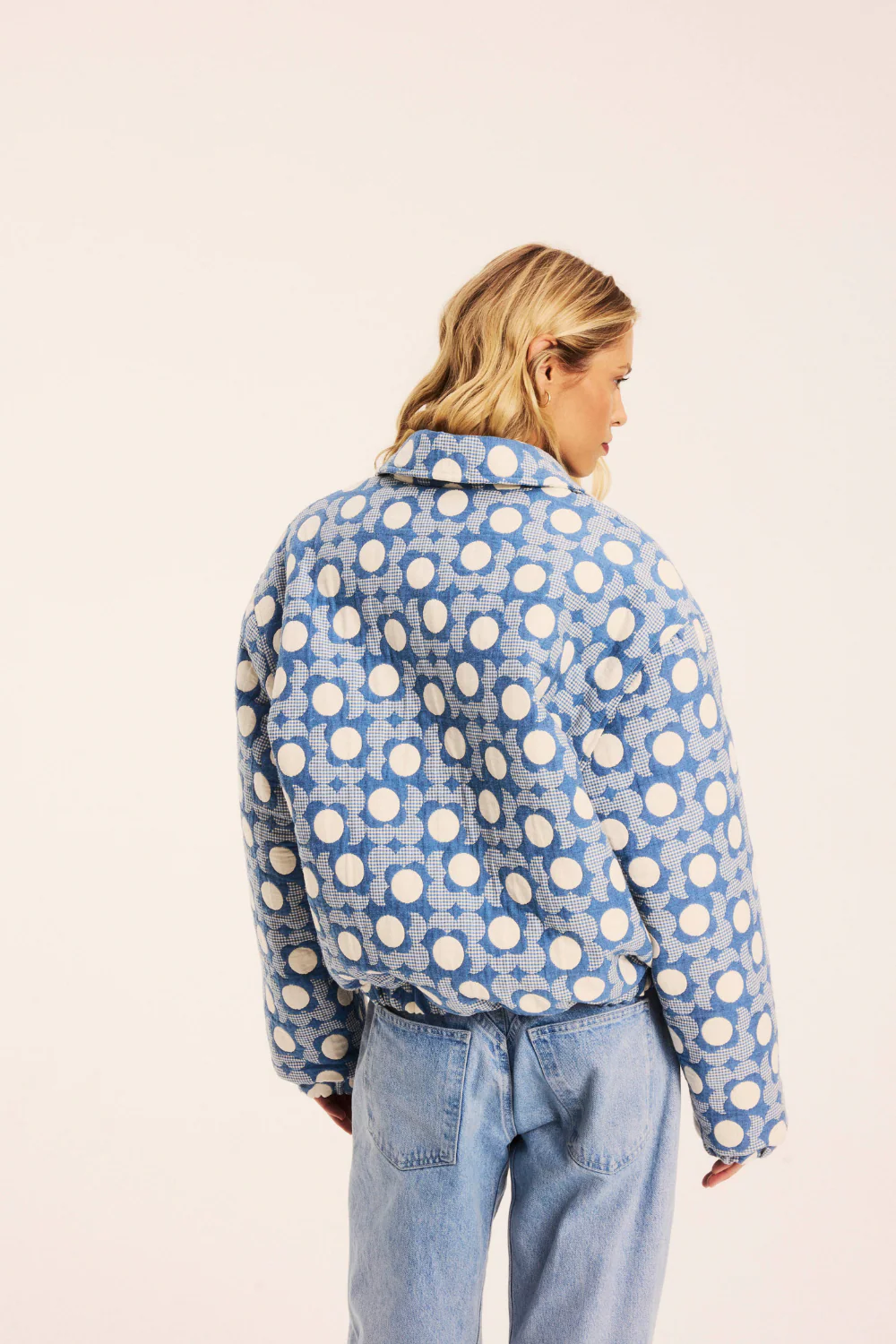 Kurtka Bomberka Buffalo Blue Flowers - Image 15