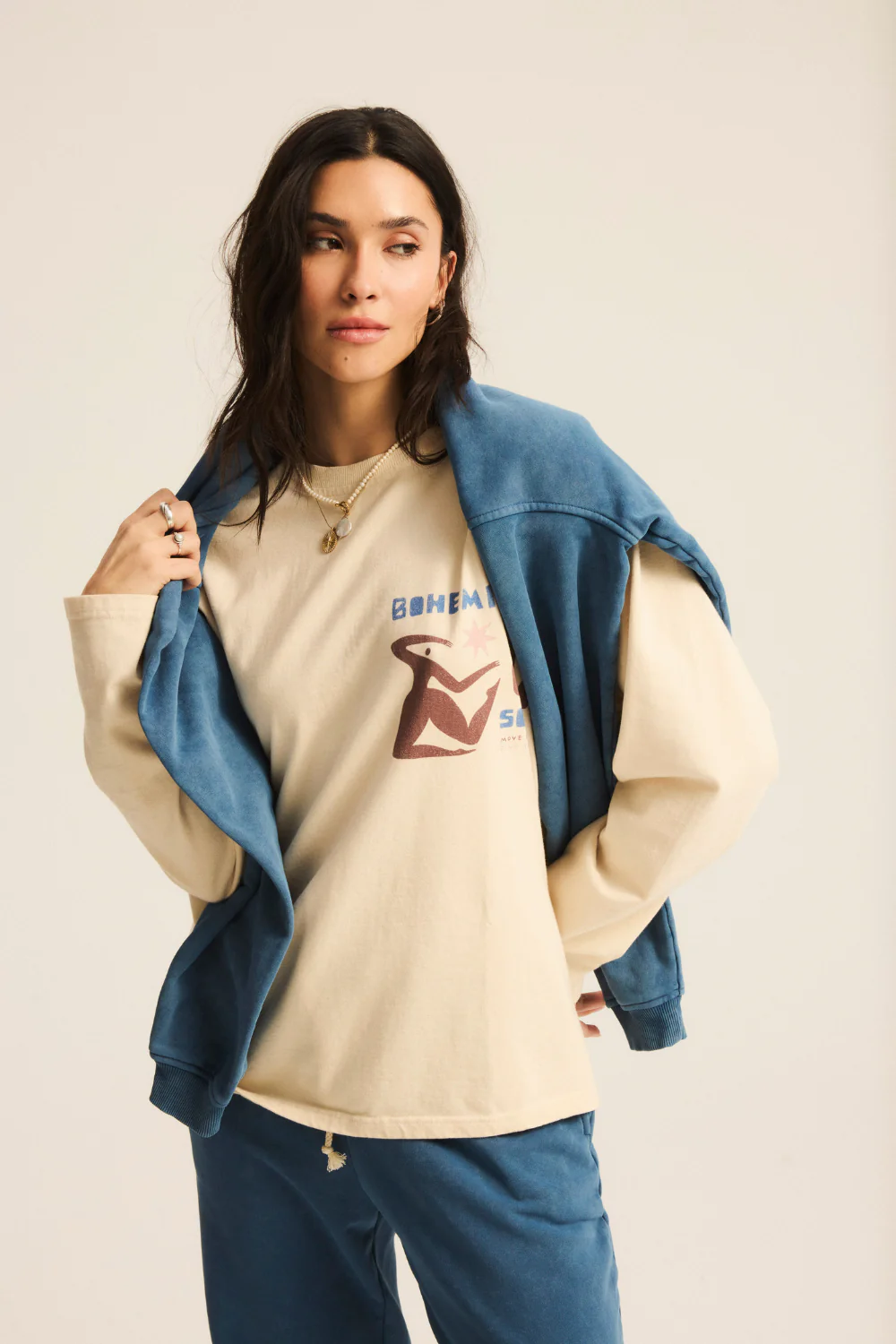 Longsleeve Chéri 2.0 Medium Softened Cream Move Your Body - Image 5