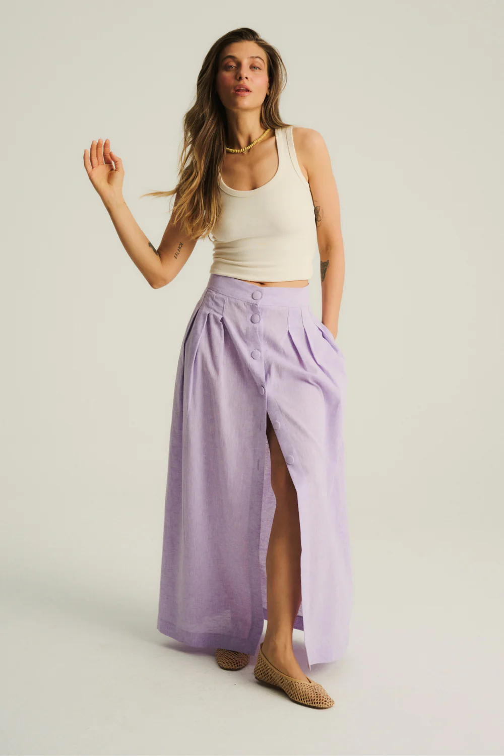 Spódnica Celeste Lilac - Image 3