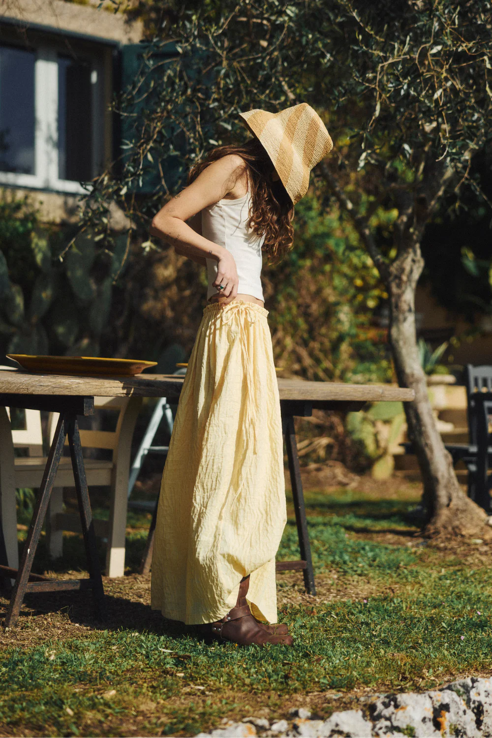Spódnica Lumen Pale Banana Jacquard - Image 10