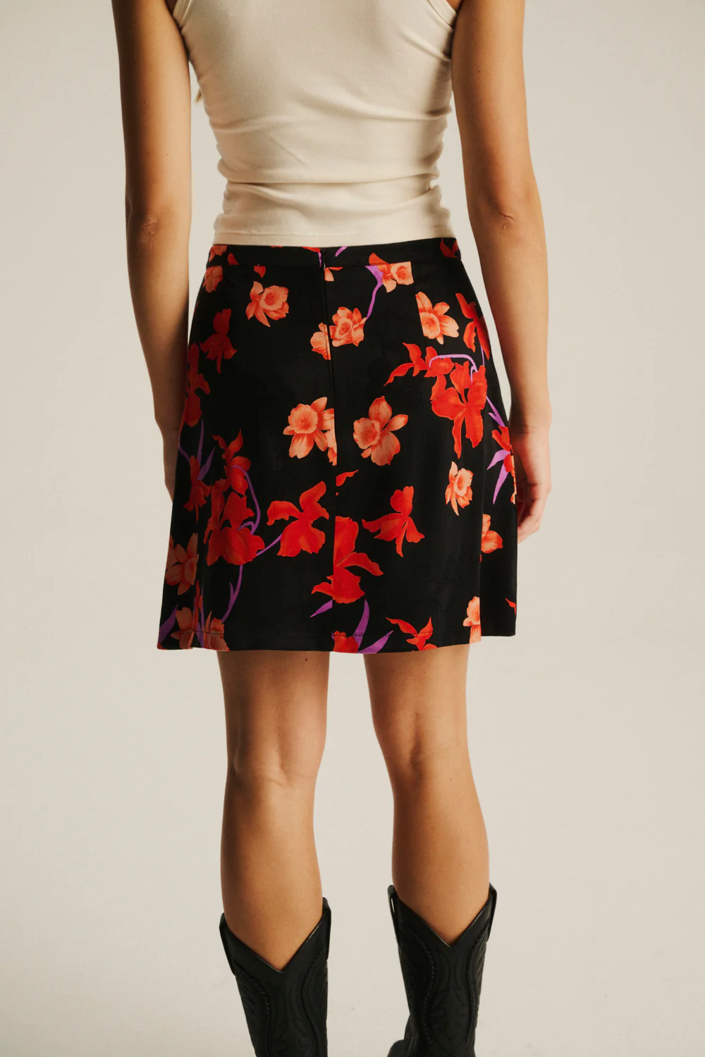 Spódniczka Daphne Jacquard Lilies Print - Image 6