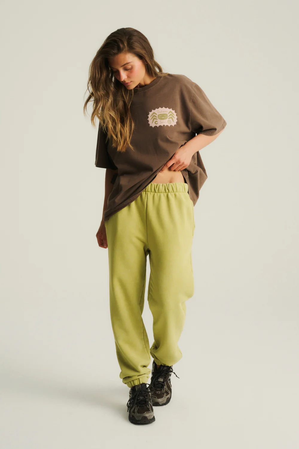 Spodnie Cali Vintage Lime - Image 3