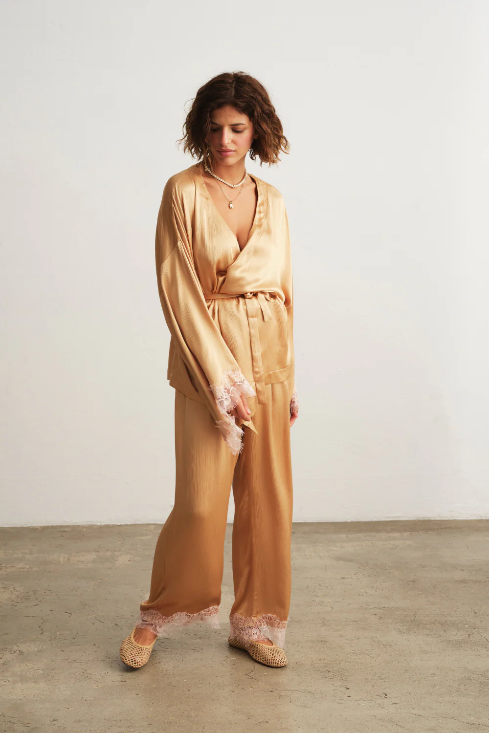 Spodnie Callas Lace Gold - Image 4
