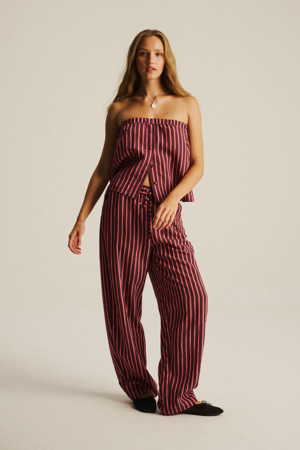 Spodnie Fuerte Plum Stripes