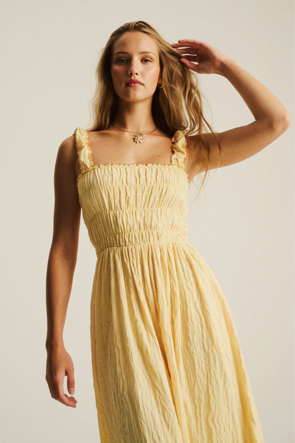 Sukienka Trinity Pale Banana Jacquard - Image 5