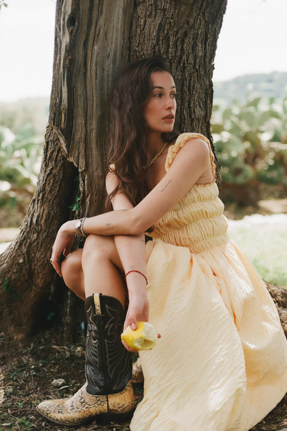 Sukienka Trinity Pale Banana Jacquard - Image 9