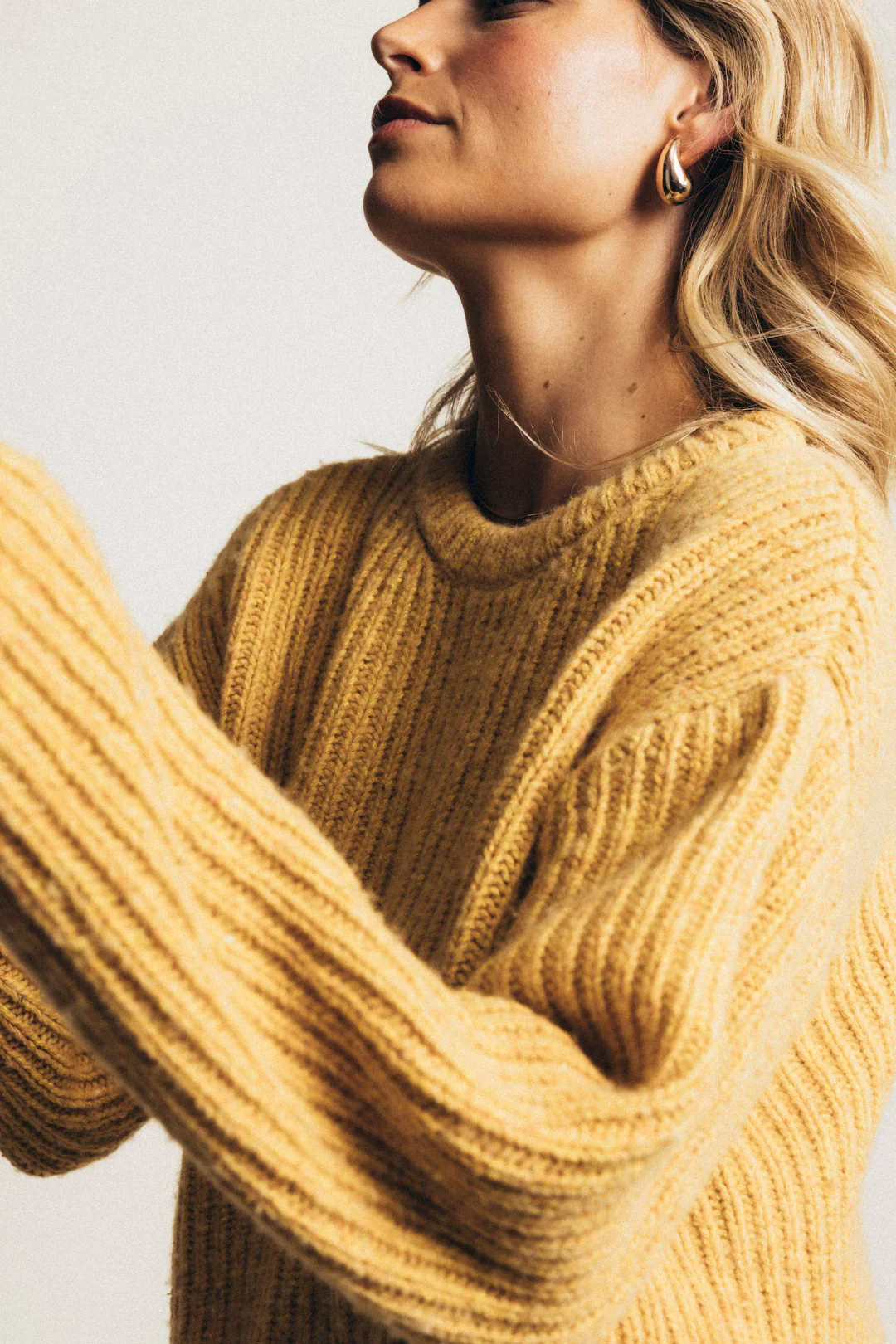 Sweter Ortiz Melange Yellow - Image 8