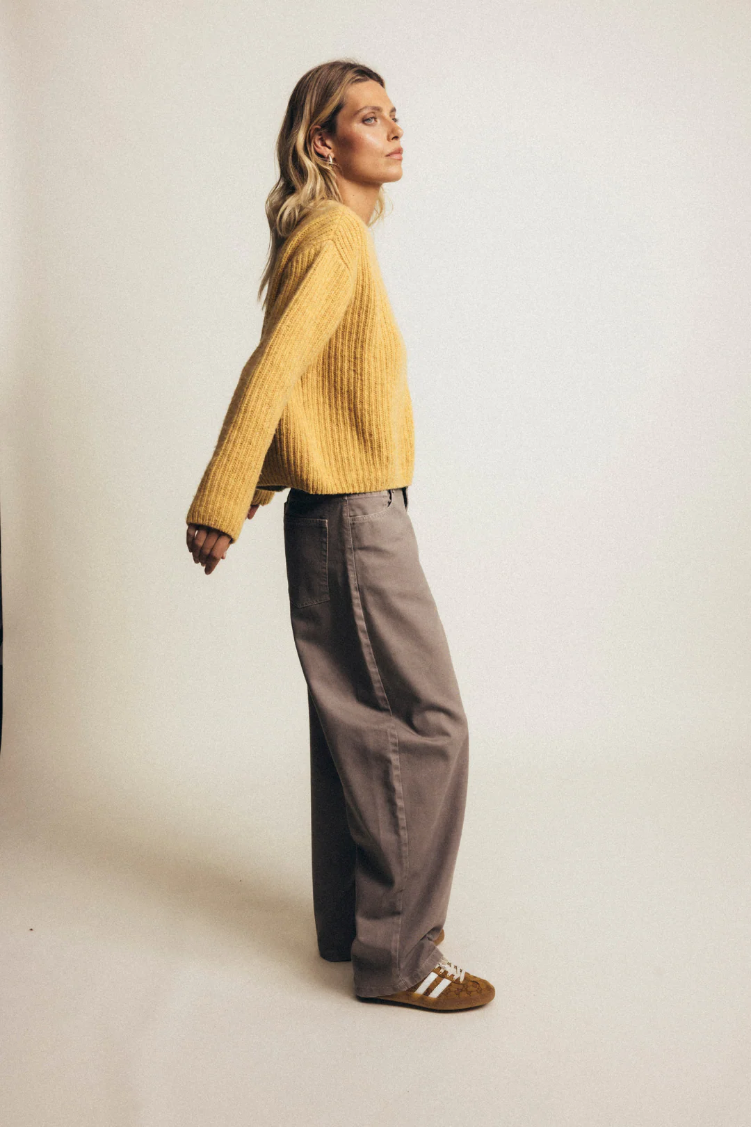 Sweter Ortiz Melange Yellow - Image 9