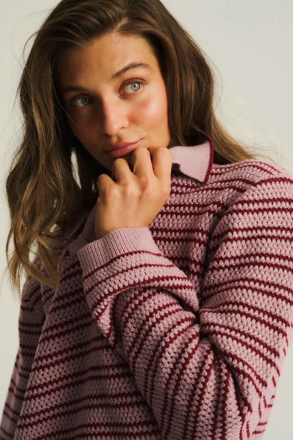 Sweter Polo Texas Heather Pink - Image 8