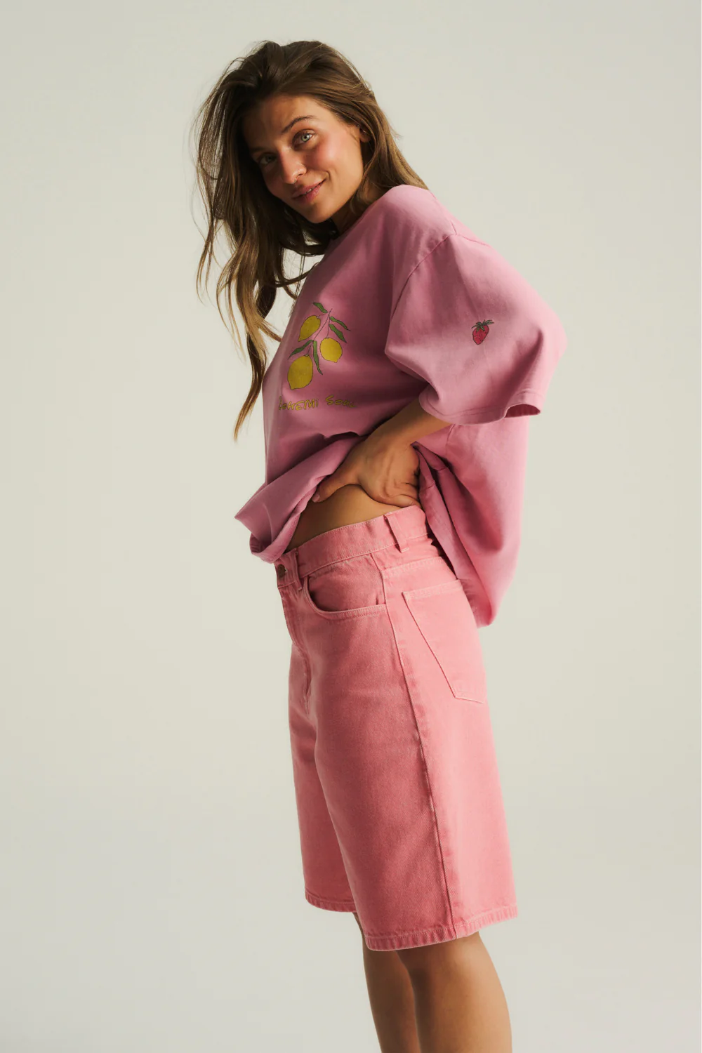 Szorty Jeansowe Mason Pink - Image 12