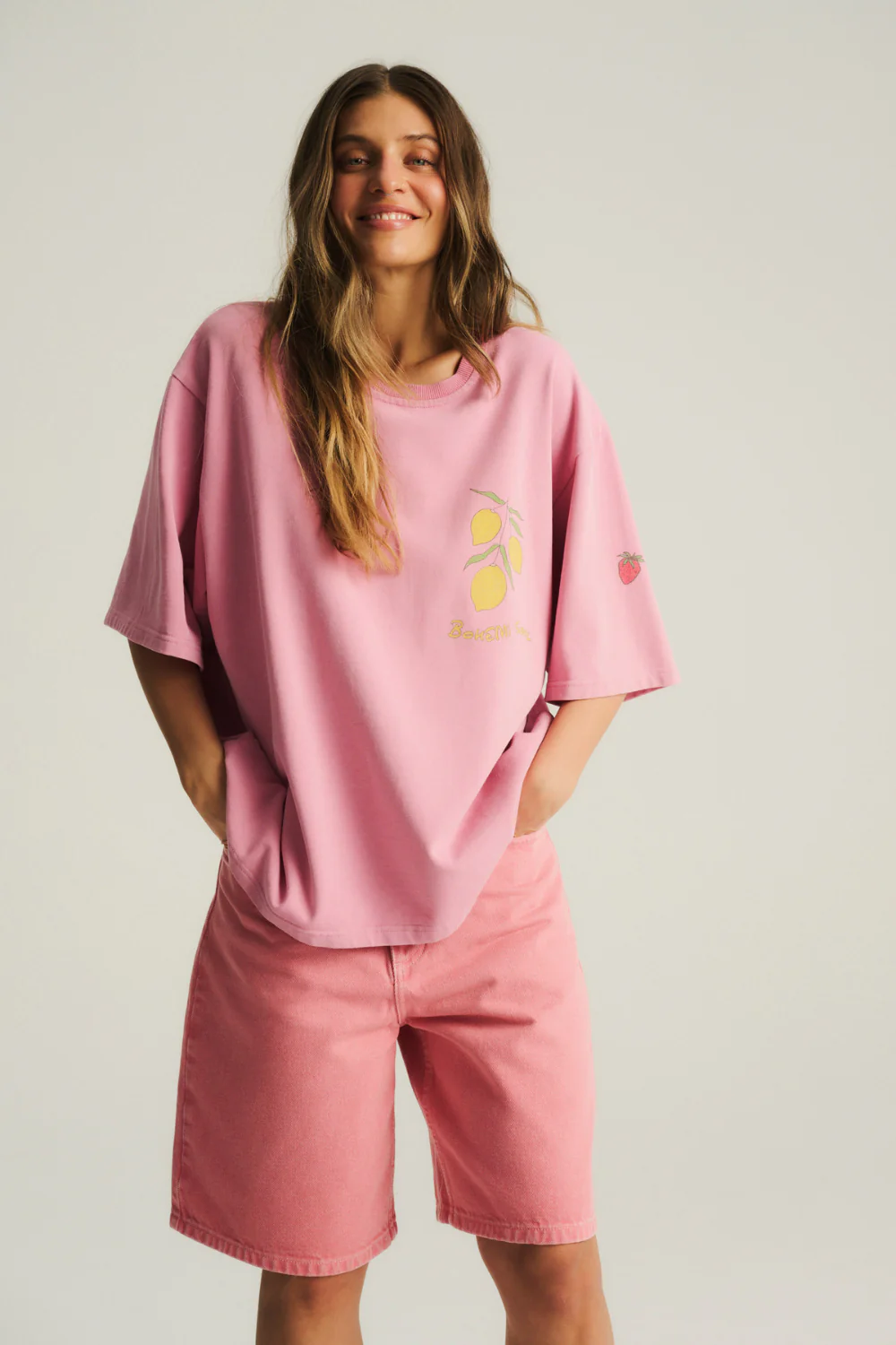 Szorty Jeansowe Mason Pink - Image 5
