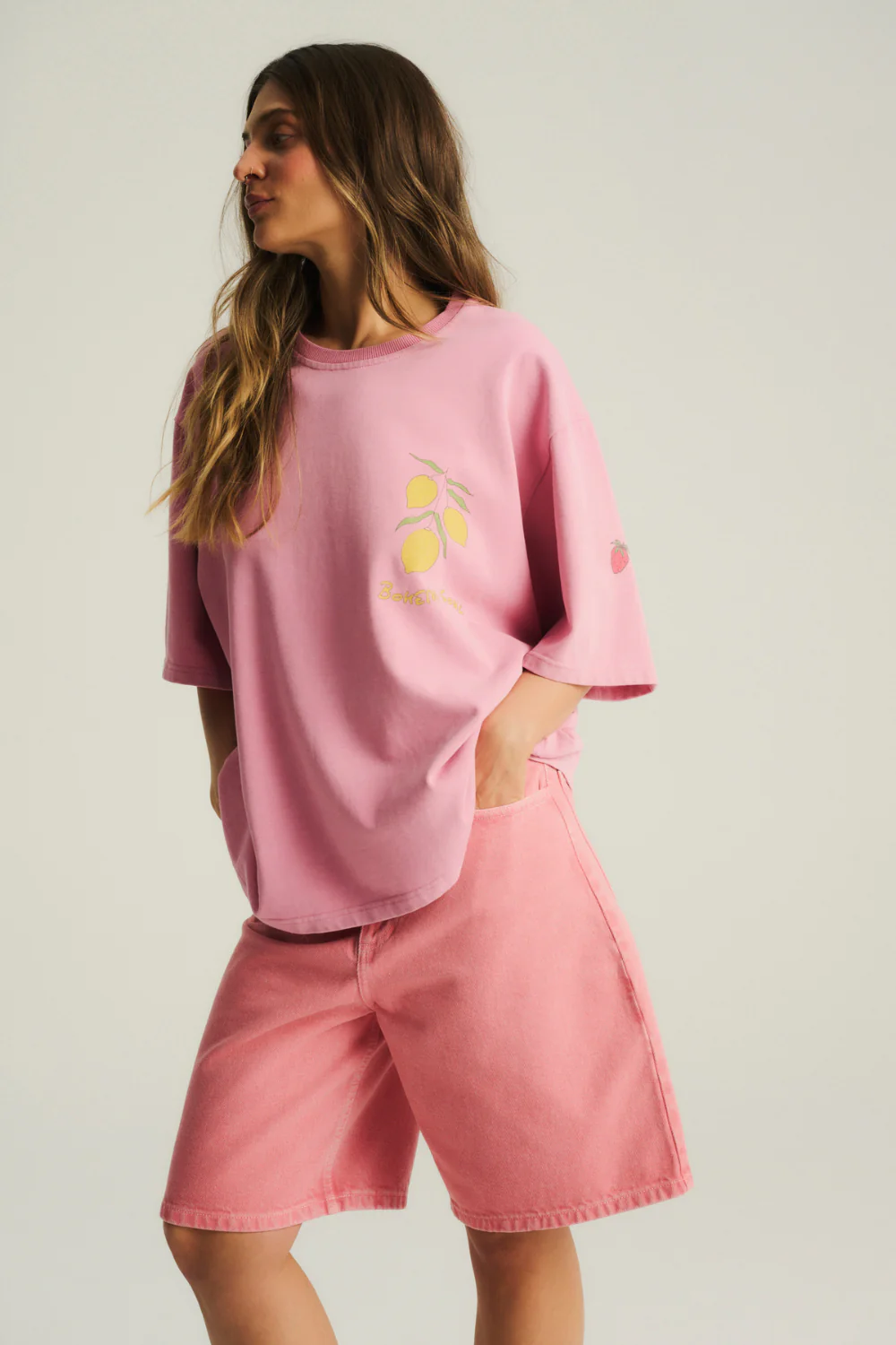 Szorty Jeansowe Mason Pink - Image 6