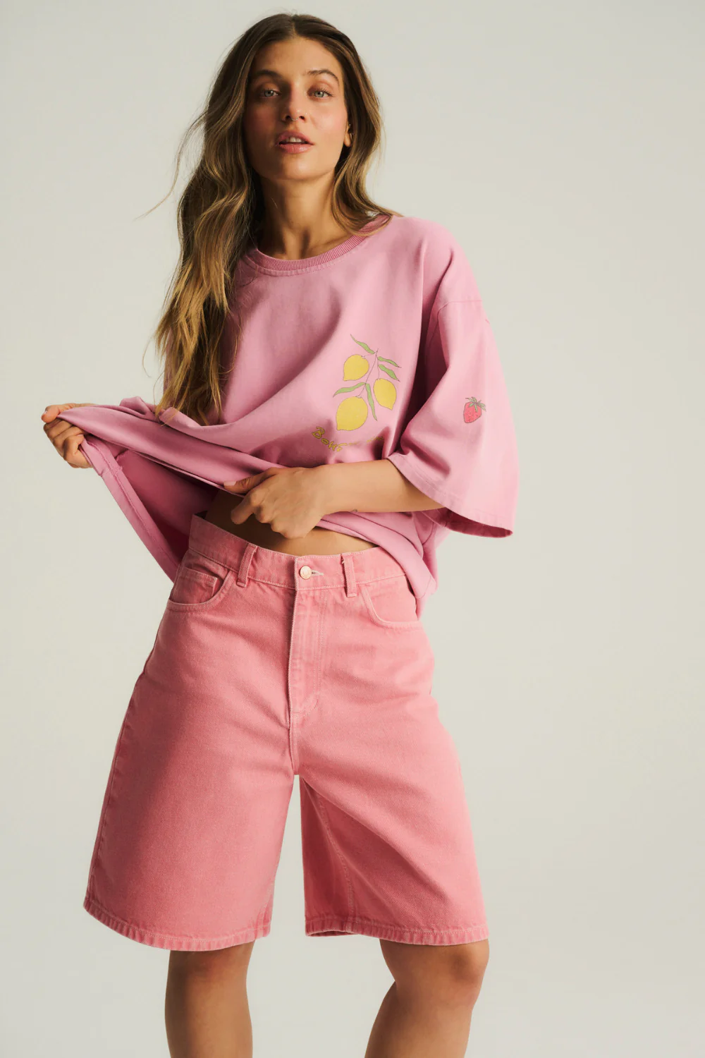 Szorty Jeansowe Mason Pink - Image 9