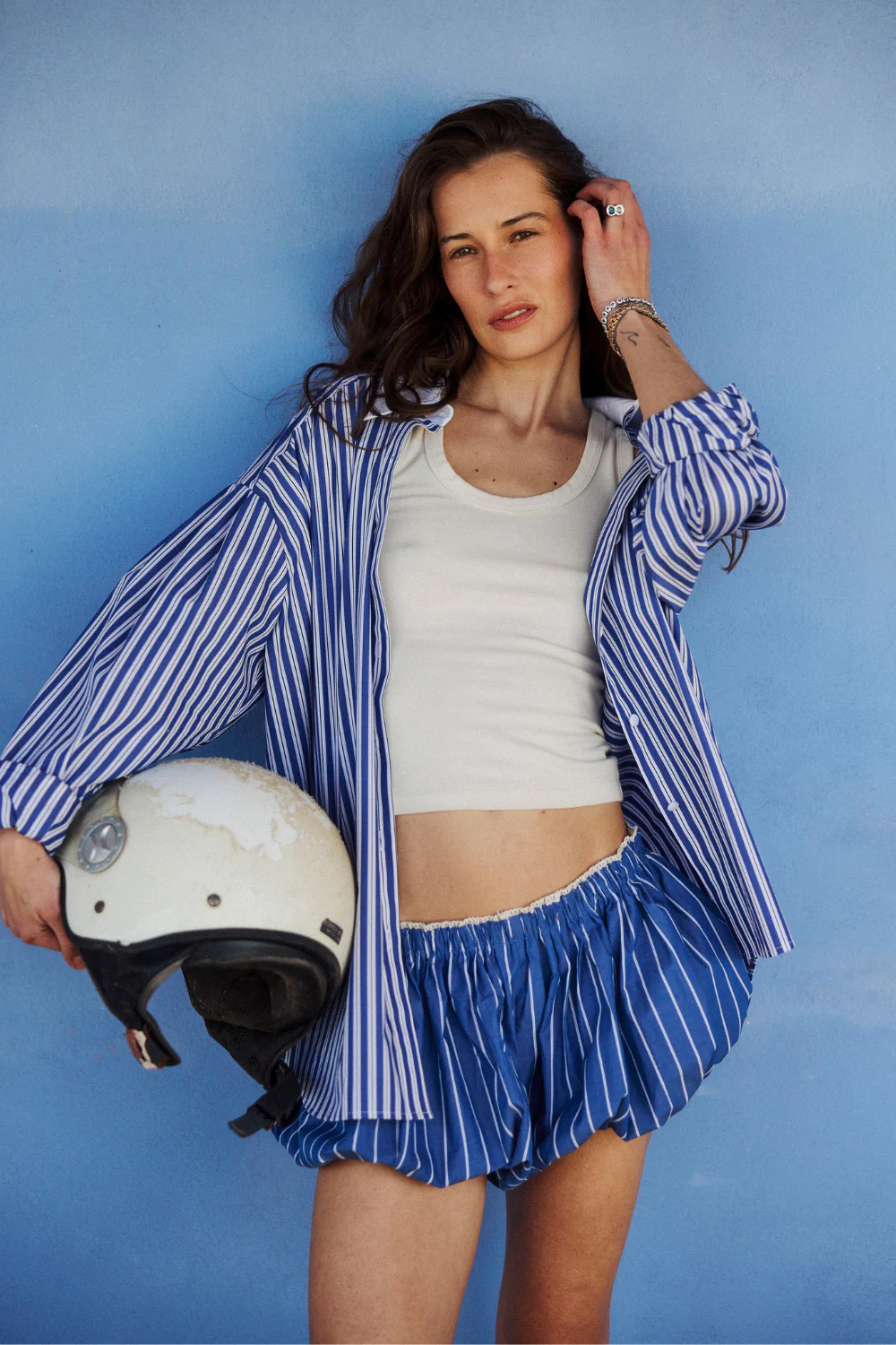 Szorty Hush Lace Navy Stripe - Image 5