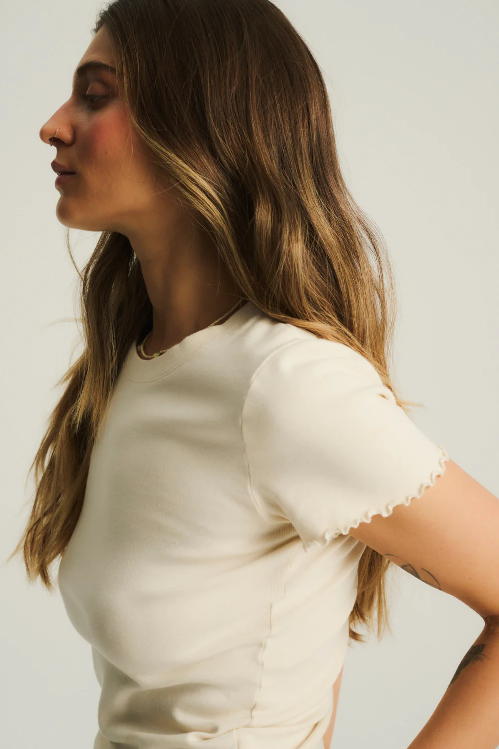 T-shirt Oscar Softened Cream - Image 5