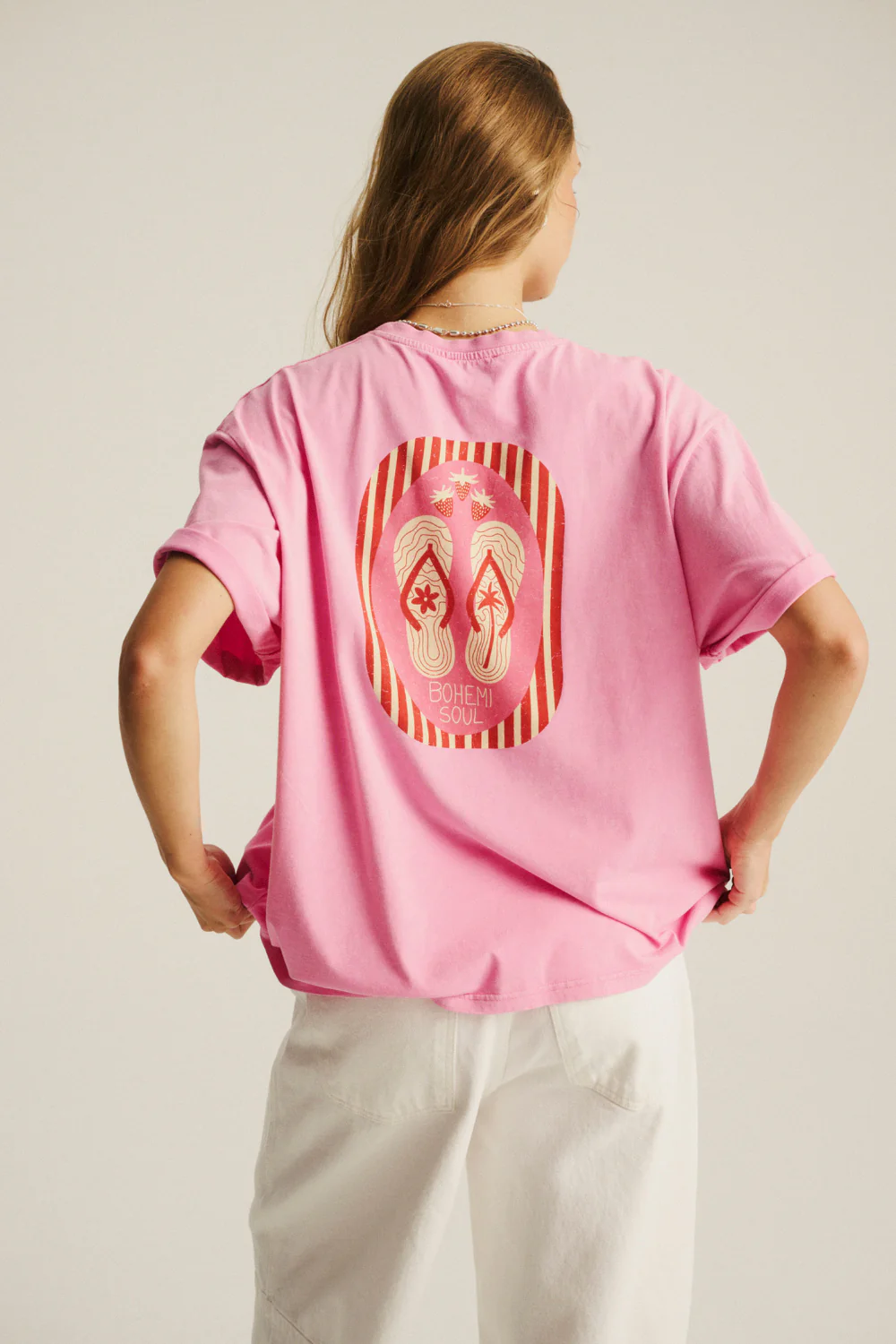 T-shirt Piper Light Vintage Bonbon Pink Flip-flops - Image 12
