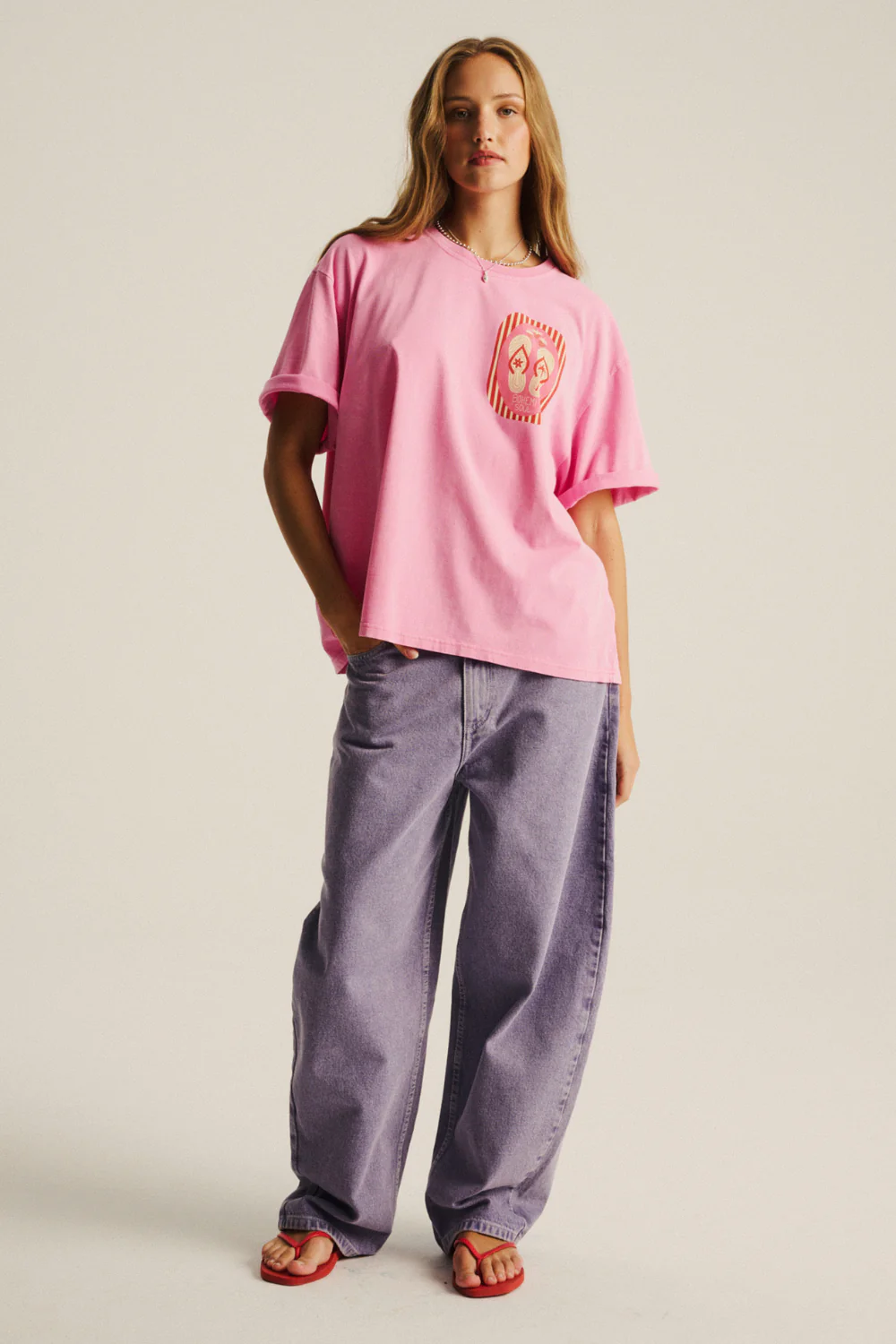 T-shirt Piper Light Vintage Bonbon Pink Flip-flops - Image 8