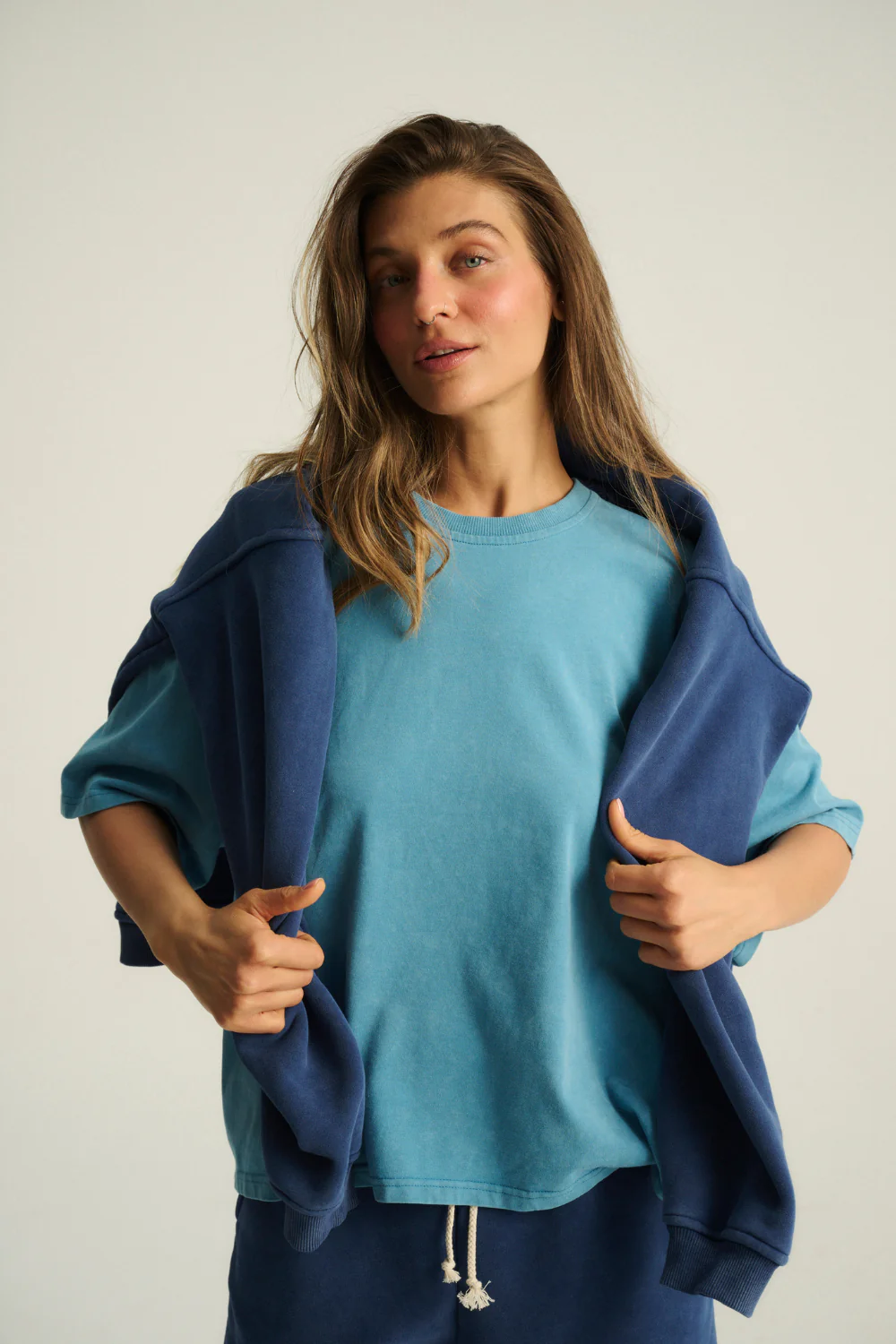 T-shirt Piper Medium Vintage French Blue - Image 5