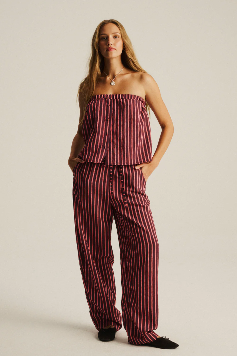 Top Debra Plum Stripes - Image 6